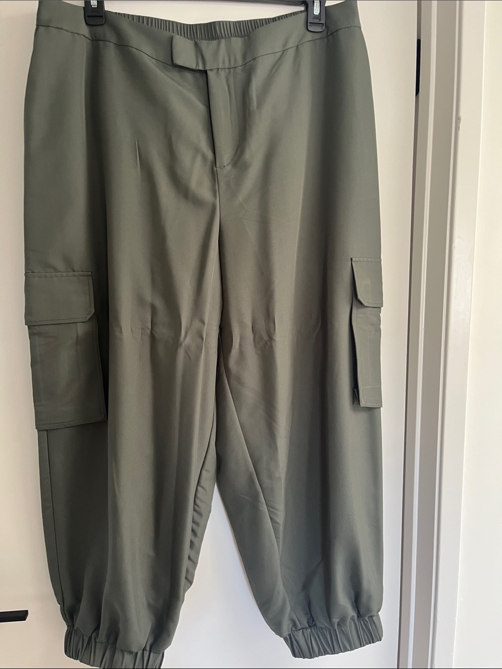 Eloquii Olive Cargo Jogger Pants